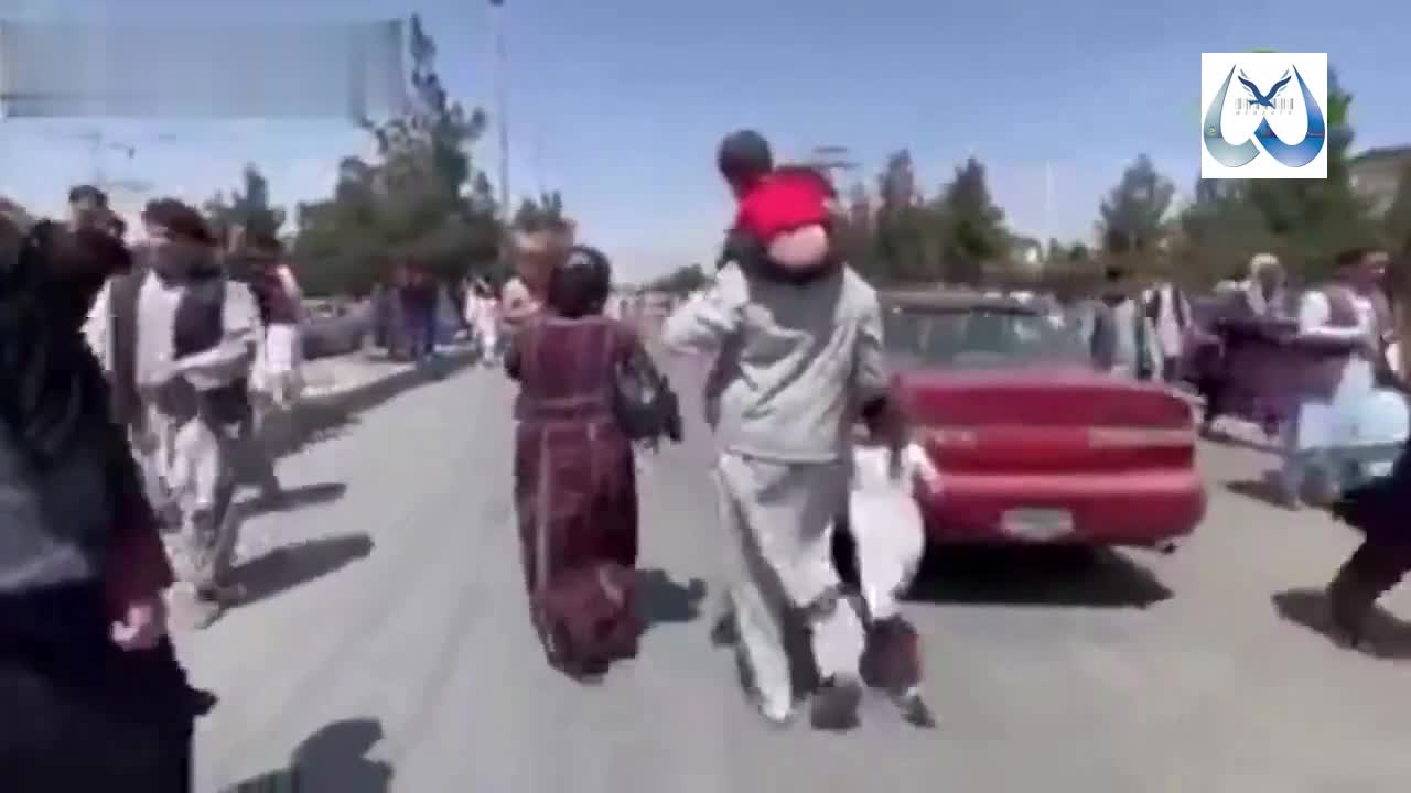 The Taliban began to "restore order" near the Kabul international airport.