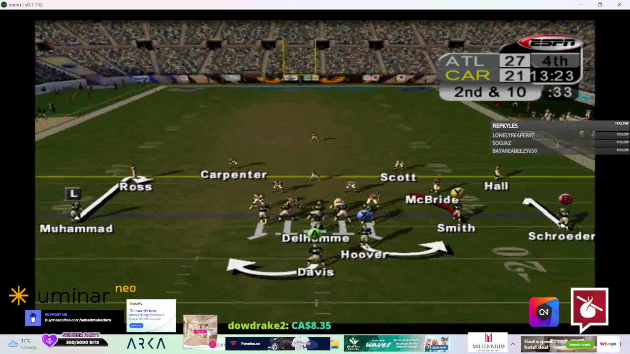 ESPN NFL 2k5 - September 14, 2024 Gameplay