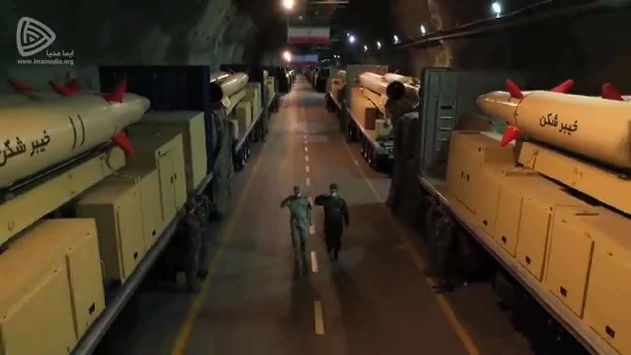 An underground ballistic missile storage facility in Iran.