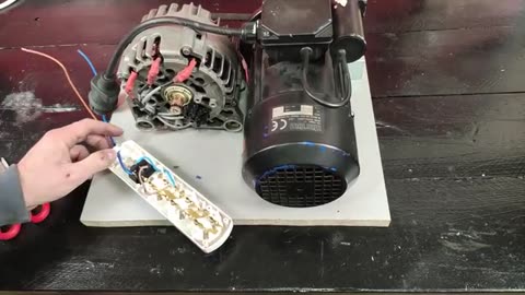 Converting an alternator into a high efficiency motor!