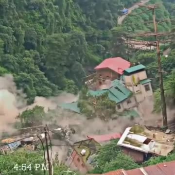 Landsliding In North India.