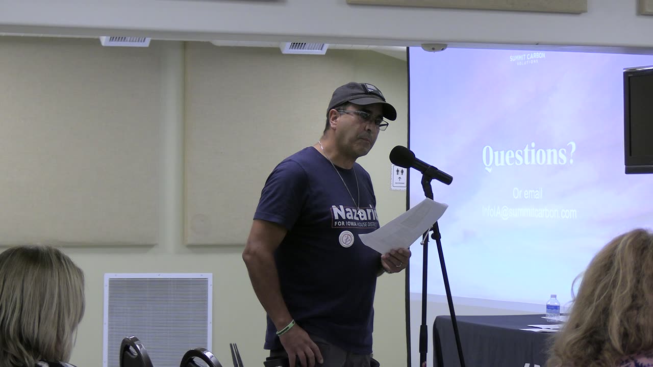 Nazario - IUC/SCS Informational Mtg 16 Sept 2024 - Spencer, Iowa Clay CO Mtg