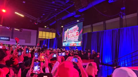 The moment of Trump's victory from the West Palm Beach Election Night Party on Nov 5, 2024