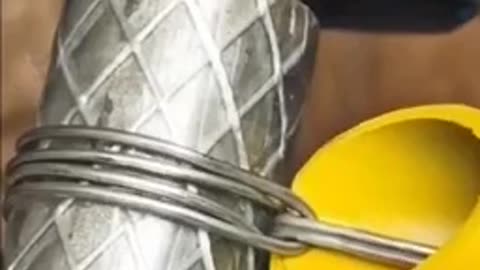Lifehack clamp made from scrap materials
