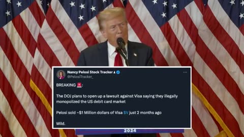 Trump calls for prosecution of policy after she sold visa stock