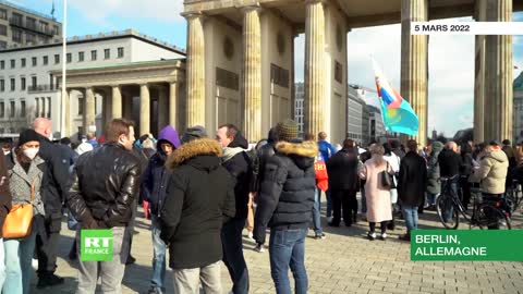 Berlin - une manifestation contre la russophobie