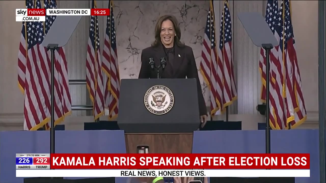 IN FULL: Kamala Harris delivers concession speech