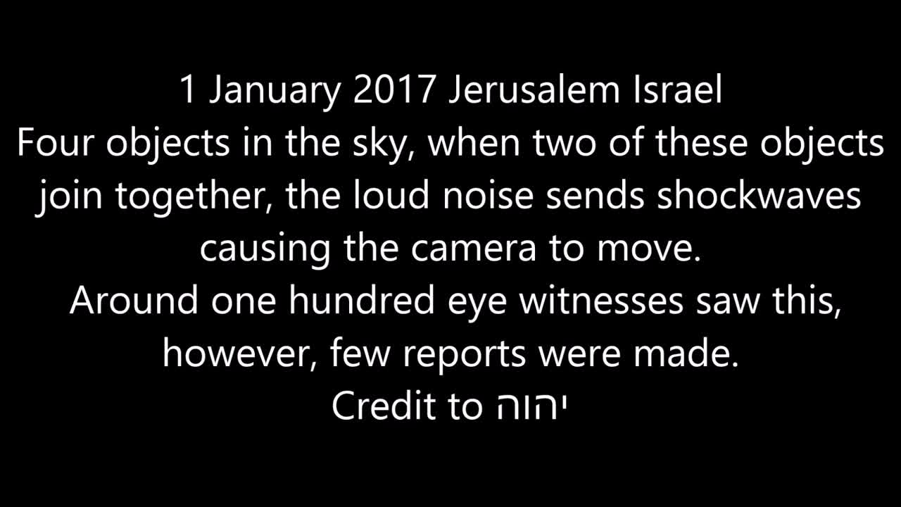 UFO over Jerusalem 1 Jan 2017