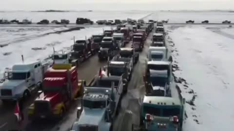 just a few of the truck they are holding back from Ottawa