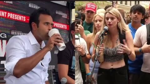 Charlie Kirk and Vivek Ramaswamy answer questions from clueless college students