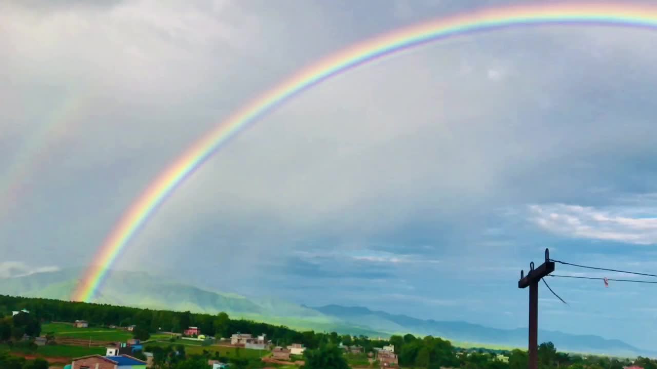 Double Rainbow 🥵 🌈 Nature itself is such an extraordinary piece❤️