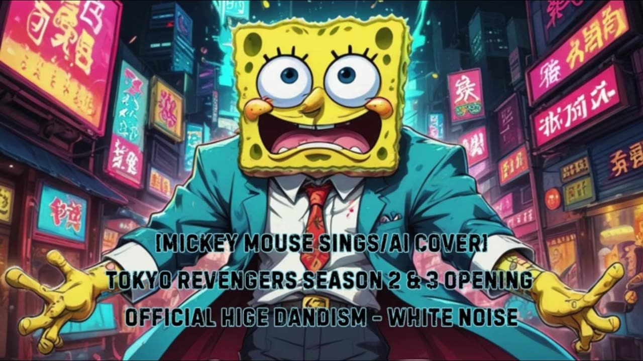 [SpongeBob sings/AI Cover] Tokyo Revengers S 2&3 OP Official HIGE DANdism - White Noise