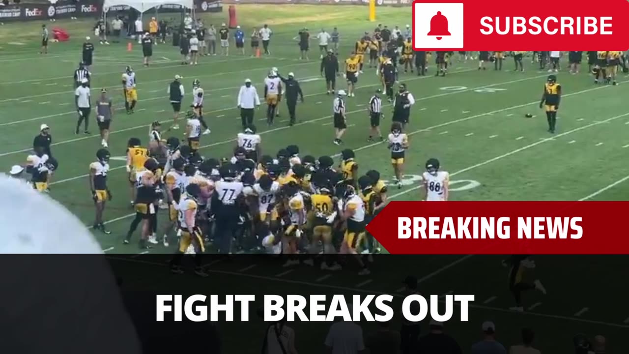 Fight Breaks Out At Steelers Training Camp After Hit On Justin Fields