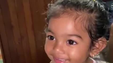 Sweet little girl asks dad if he wants "cuppa tea"