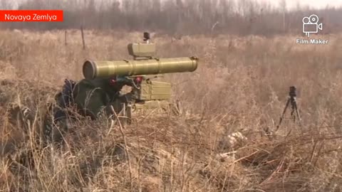 Russian Konkurs ATGM destroyed Ukrainian MTLB armored vehicle