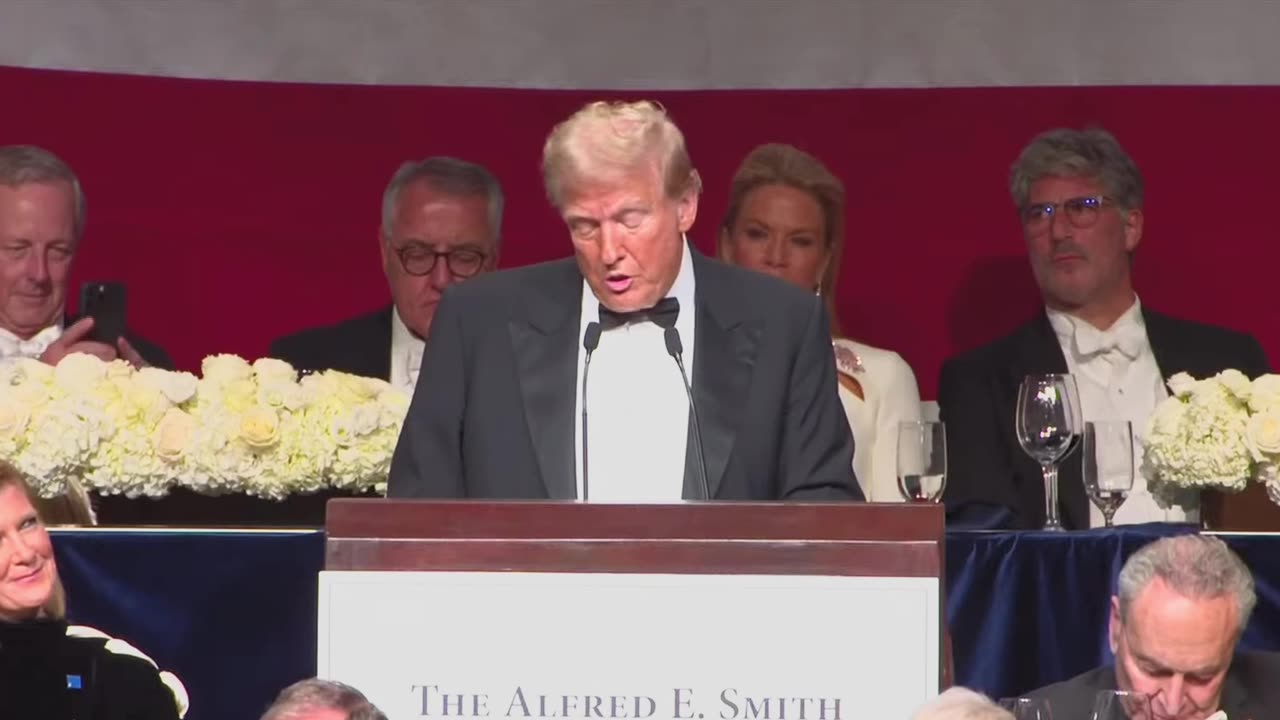 Donald John Trump Addresses the Al Smith dinner 2024