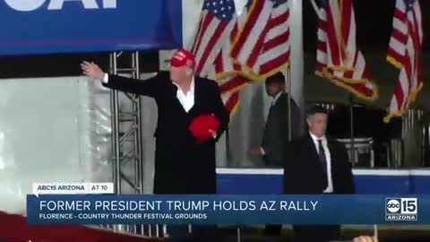 Former President Trump holding AZ rally