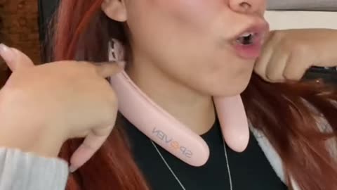 Portable Neck Fan, Bladeless Personal Fan, Rechargeable