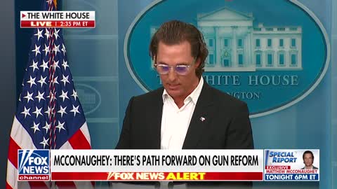 Matthew McConaughey makes emotional plea for gun reform at White House: 'A non-partisan issue'