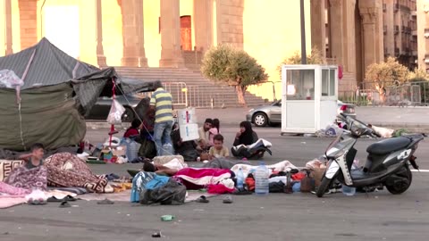 Displaced Lebanese shelter on streets as Israel strikes Beirut