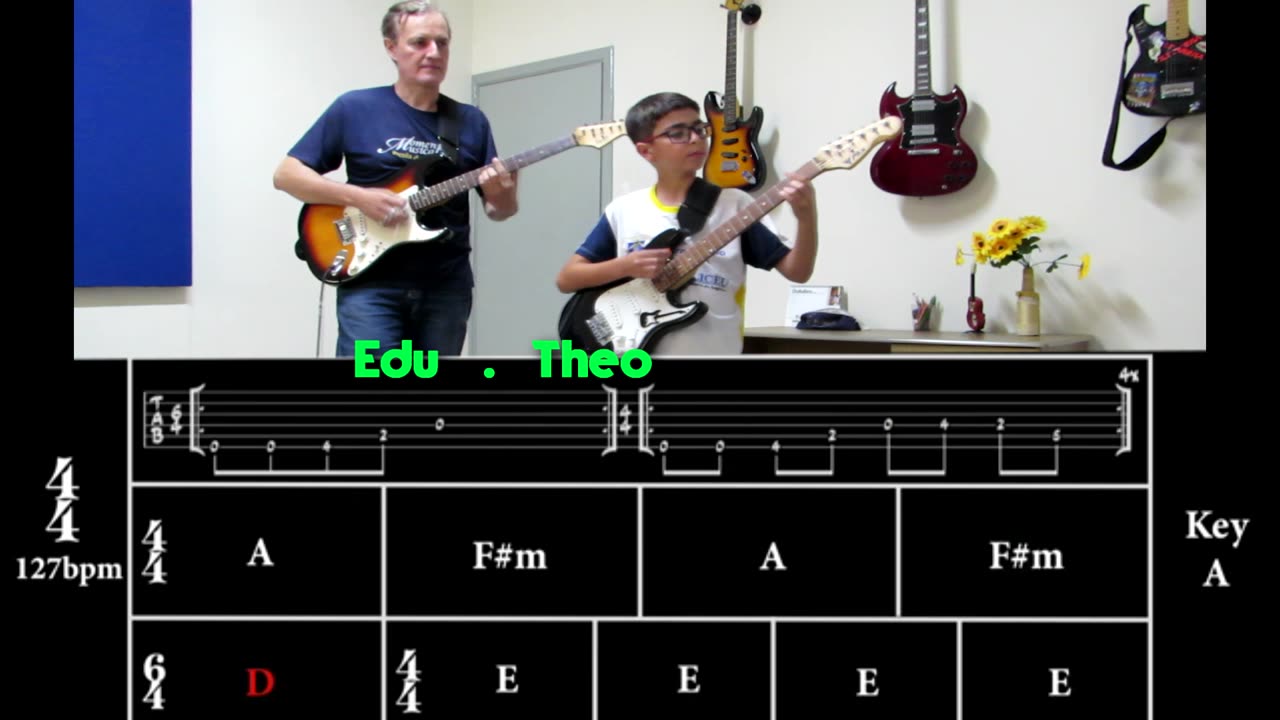 Pretty woman (A day in a classroom) (Edu e Theo) (tablature)