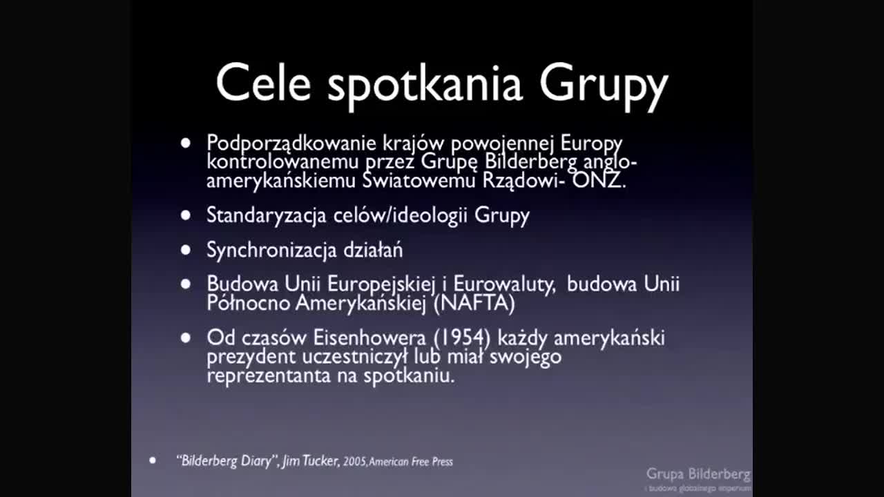 GRUPA BILDERBERG - PLANY BUDOWY GLOBALNEJ KONTROLI DO 2036/2050 ROKU -