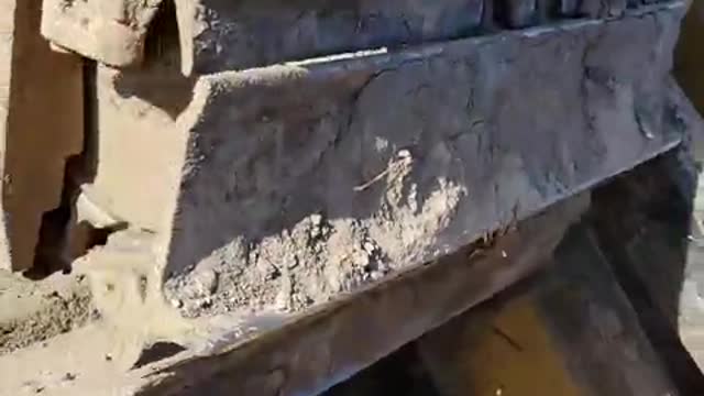 Goat Got Stuck in Bulldozer