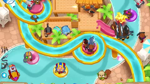 BTD6 water park map on hard