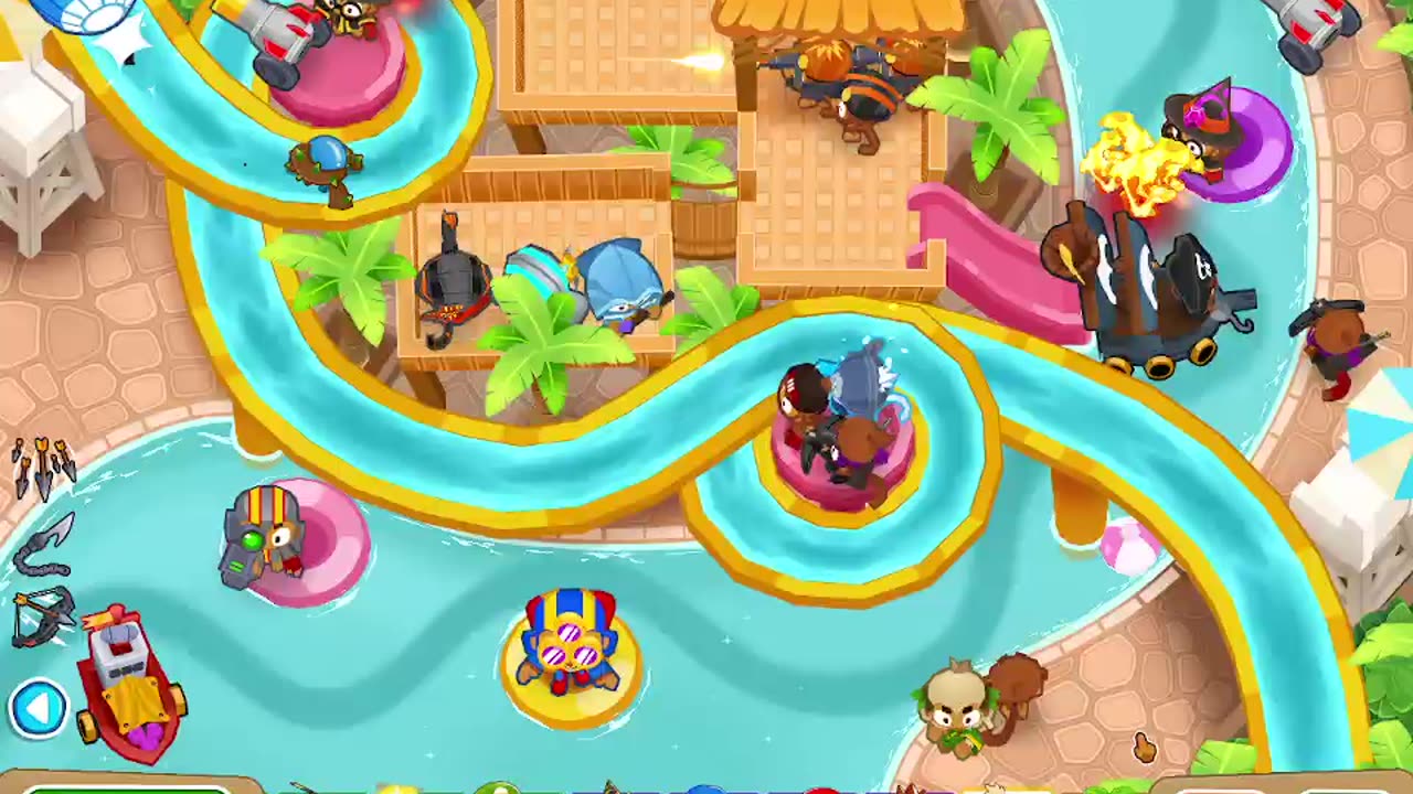 BTD6 water park map on hard