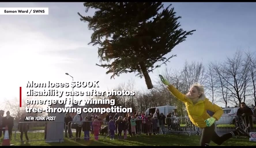 Mom Loses $800K Disability Case After Photos Emerge Of Her Winning Tree-Throwing Competition