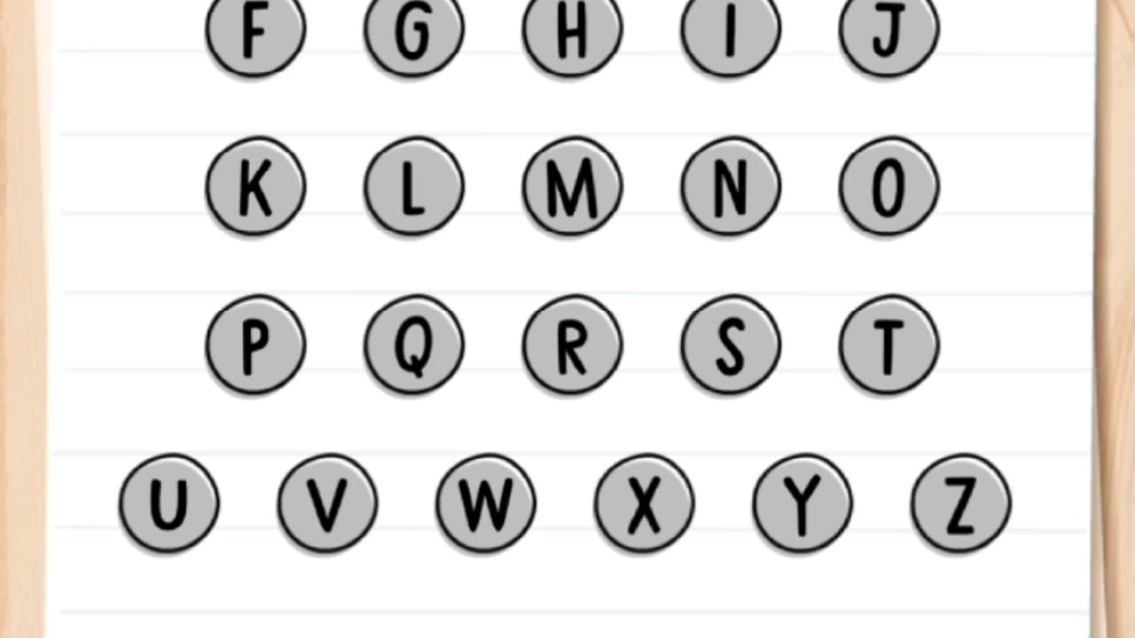 what is the last letter in Spelling! Brain test level 21