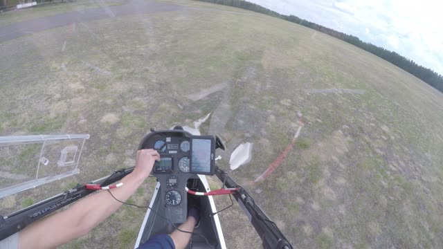 Gliders Low Final Approach over Lake