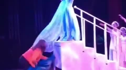 Stage accident