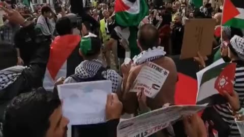 PROTESTS: Pro-Hamas Muslims in Brussels want Islamic Jihad in Europe.