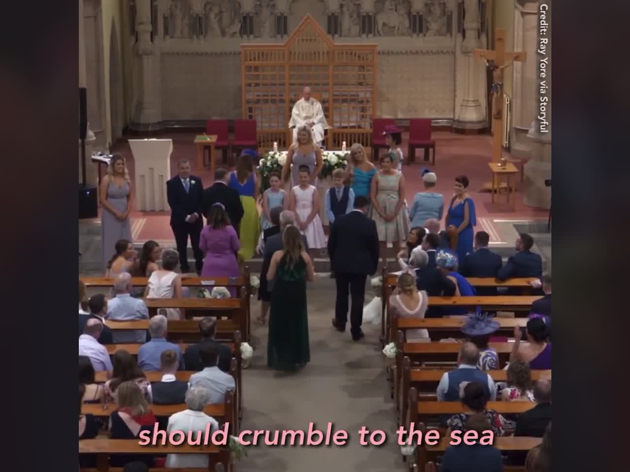 Family Sings at Couple’s Marriage