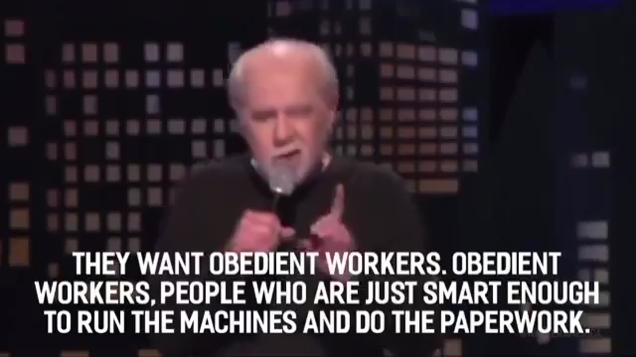 George Carlin: “They own everything. It’s a big club and you ain’t in it.”