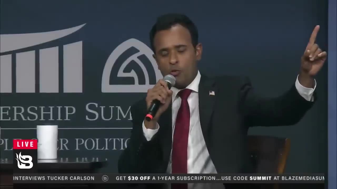 Tucker Carlson Speaks with Vivek Ramaswamy at the 2023 Family Leadership Summit 30K