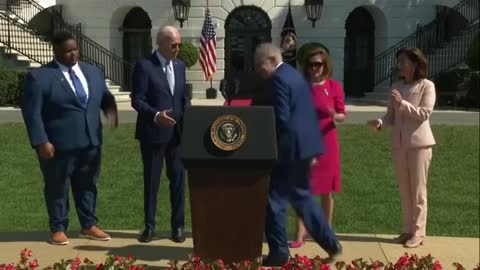 Geriatric Joe Forgot He Just Shook Schumer's Hand...