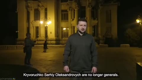 Zelensky fired two top ranking generals in his own army recently (Green Screen)