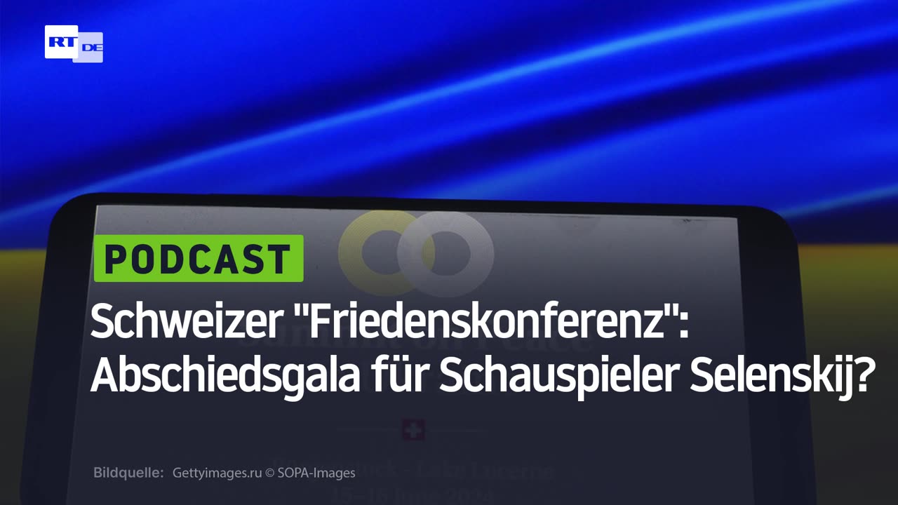 Schweizer "Friedenskonferenz": Abschiedsgala für Schauspieler Selenskij?