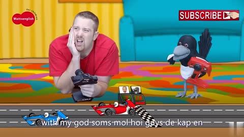 Steve and Maggie are playing with Cars Toys 5