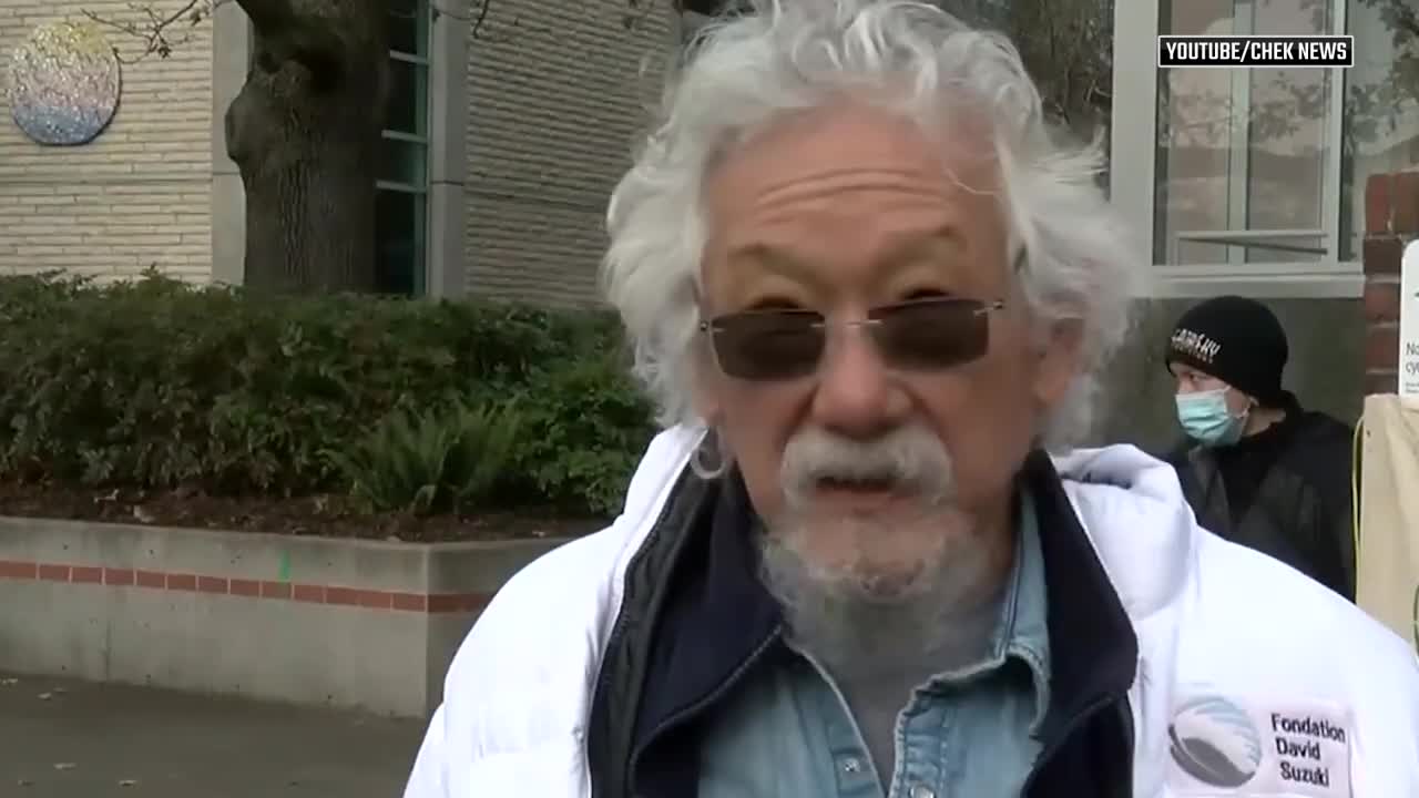 David Suzuki said pipelines will be blown up if leaders don’t act (terroristic threat)