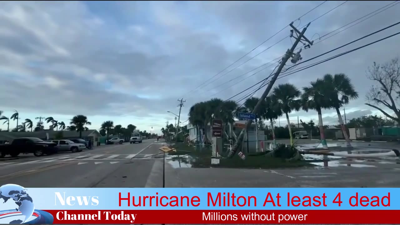 Hurricane Milton millions without power. At Least Four Dead