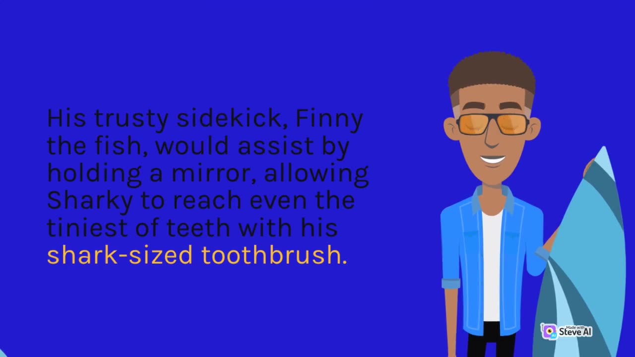 How the #sharky tooth #brush will be #used