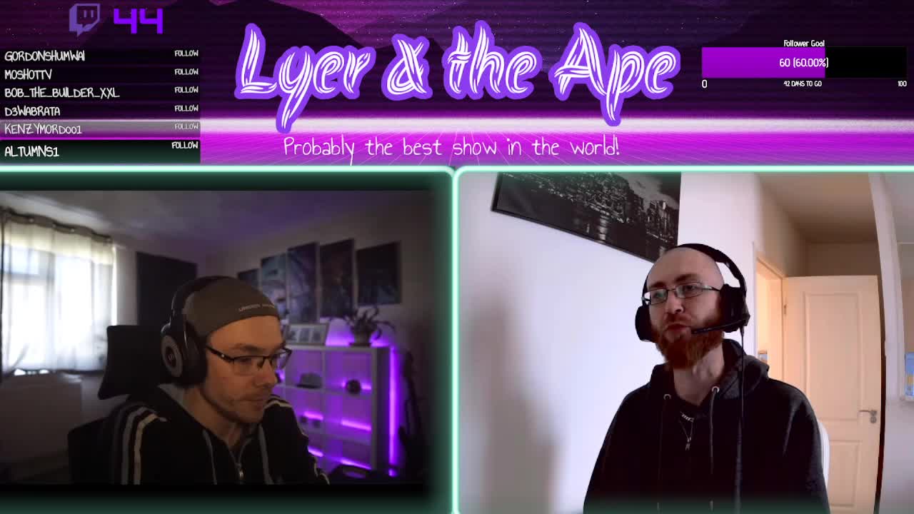 Lyer & the Ape podcast #1 - Breaking down reality, then probably laughing at it...