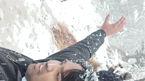 Snowfall at patnitop Jammu and Kashmir ( India)