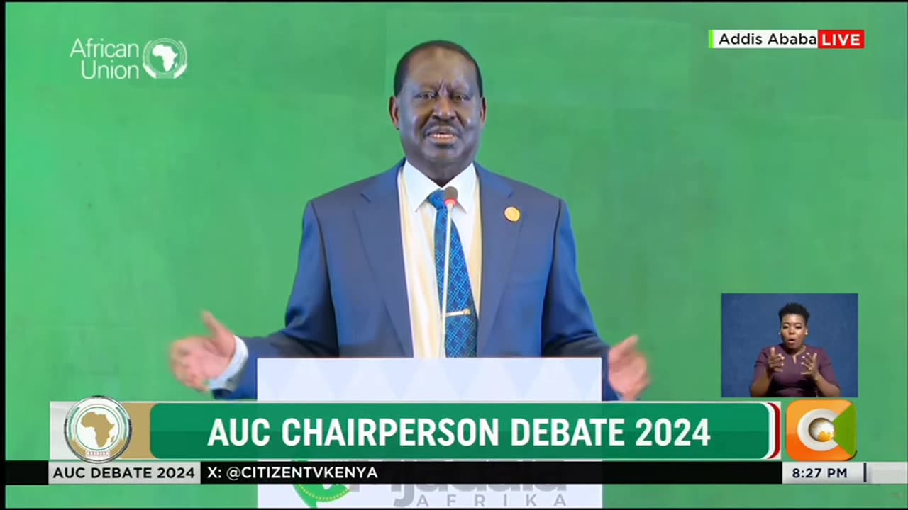 African Leaders Debate for AUC Bid: Raila Amolo Odinga plan on Development, FUNDING AU