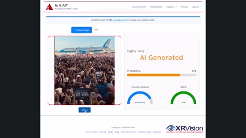 AI Detection Website Confirms Harris Campaign Crowd Image is 'Highly Likely' AI Generated