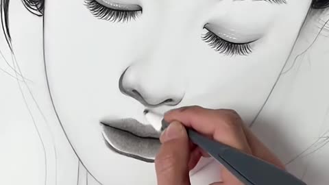 Sketching a beautifull girl.