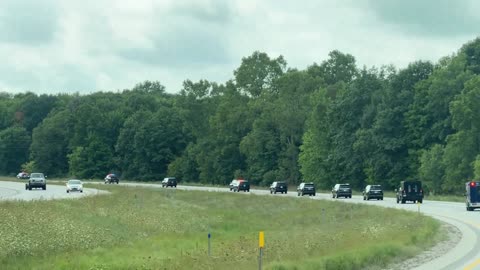 President Trump en route to speak in Potterville, MI 🇺🇸